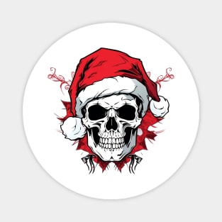 Christmas Celebration with a Skull Twist Magnet